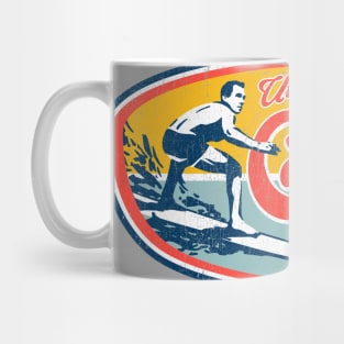 Faded Vintage Retro Surf Style UCSB design graphic Mug